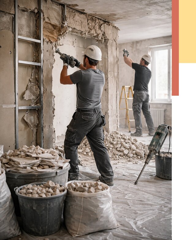 Демонтажные работы в Усть-Джегуте от 2733 руб. — услуги и цена под ключ | ОТДЕЛОЧНИК-Стд