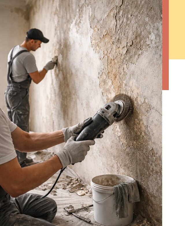 Снятие и удаление краски со стен в Усть-Джегуте от 2126 руб. — ОТДЕЛОЧНИК-Стд