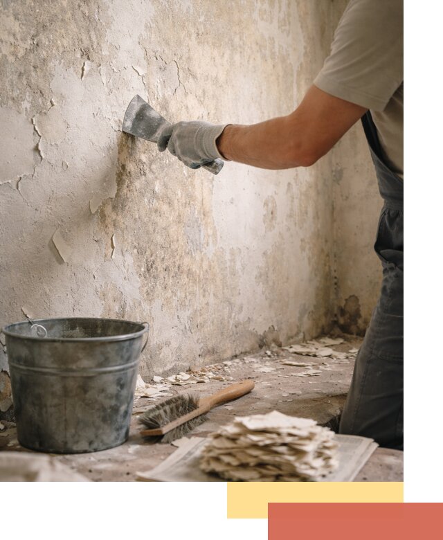 Удаление старой краски со стен в Усть-Джегуте качественно и быстро