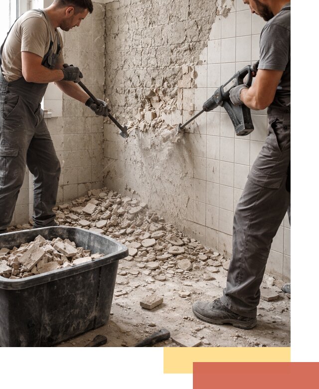 Демонтаж плитки со стен в Усть-Джегуте быстро и аккуратно