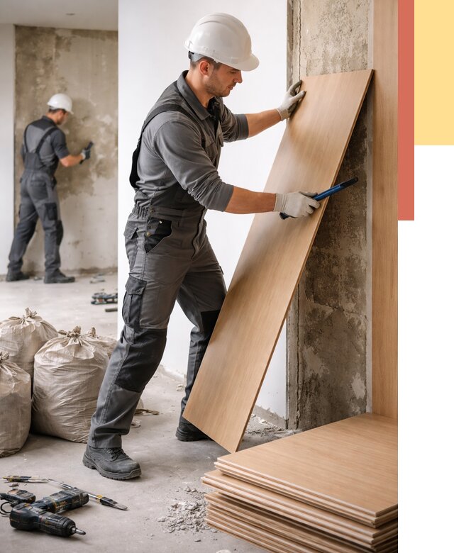 Демонтаж стеновых панелей в Усть-Джегуте от 3543 руб. за м² быстро и недорого | ОТДЕЛОЧНИК-Стд