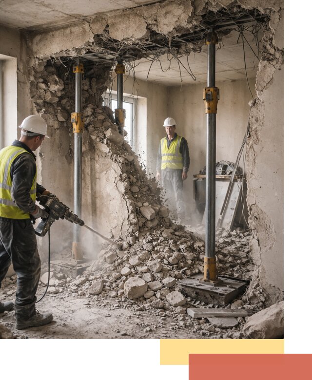 Снос несущих стен в Усть-Джегуте с гарантией безопасности и качества