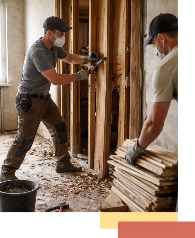 Демонтаж деревянных перегородок в Усть-Джегуте быстро и аккуратно