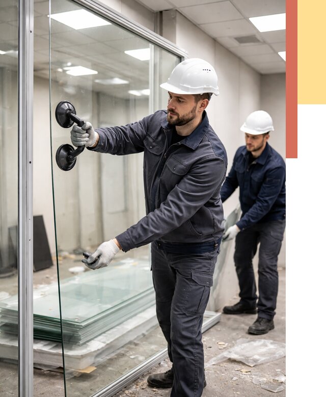 Демонтаж стеклянных перегородок в Усть-Джегуте от 3239 руб. — быстро и недорого | ОТДЕЛОЧНИК-Стд