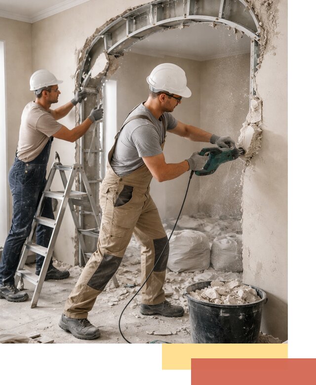 Демонтаж гипсокартонной арки в Усть-Джегуте быстро и аккуратно