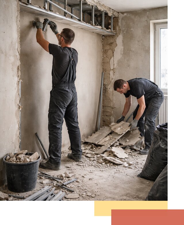 Демонтаж короба из гипсокартона в Усть-Джегуте быстро и аккуратно