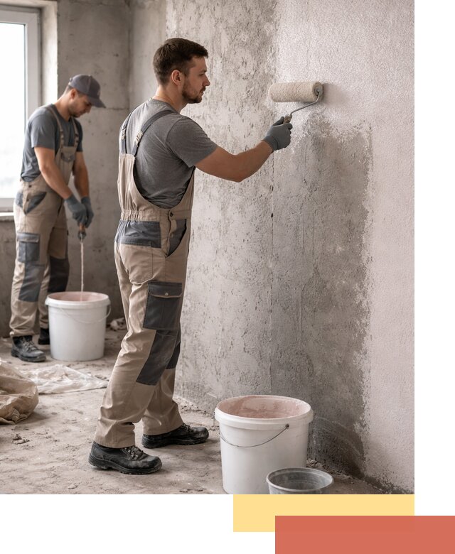 Нанесение бетоноконтакта на стены в Усть-Джегуте для последующей отделки