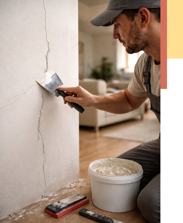 Заделка трещин и сколов в Усть-Джегуте от 2480 руб. — быстро и недорого | ОТДЕЛОЧНИК-Стд