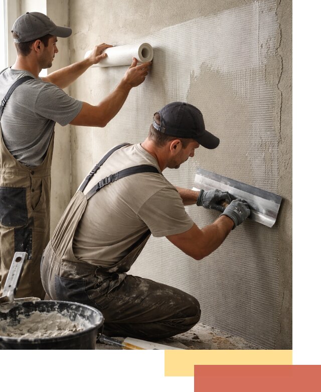 Армирование стен стеклосеткой в Усть-Джегуте для прочной отделки