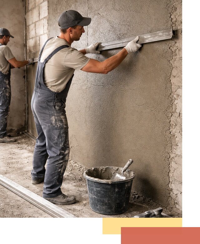 Штукатурка стен цементно-песчаная в Усть-Джегуте профессионально