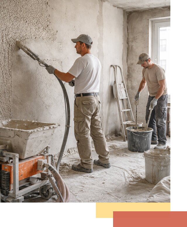 Машинная штукатурка стен в Усть-Джегуте — быстро и качественно