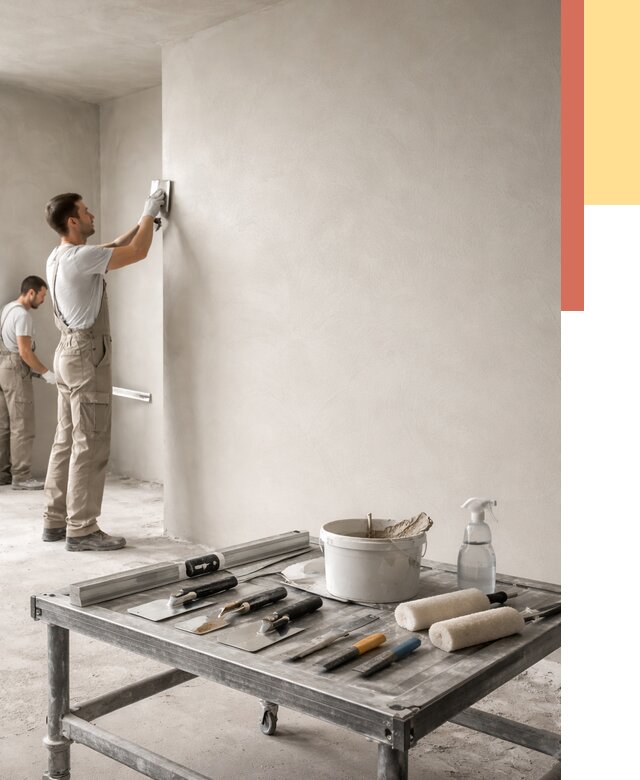 Штукатурка стен под покраску в Усть-Джегуте от 4555 руб./м² — качественно и недорого | ОТДЕЛОЧНИК-Стд