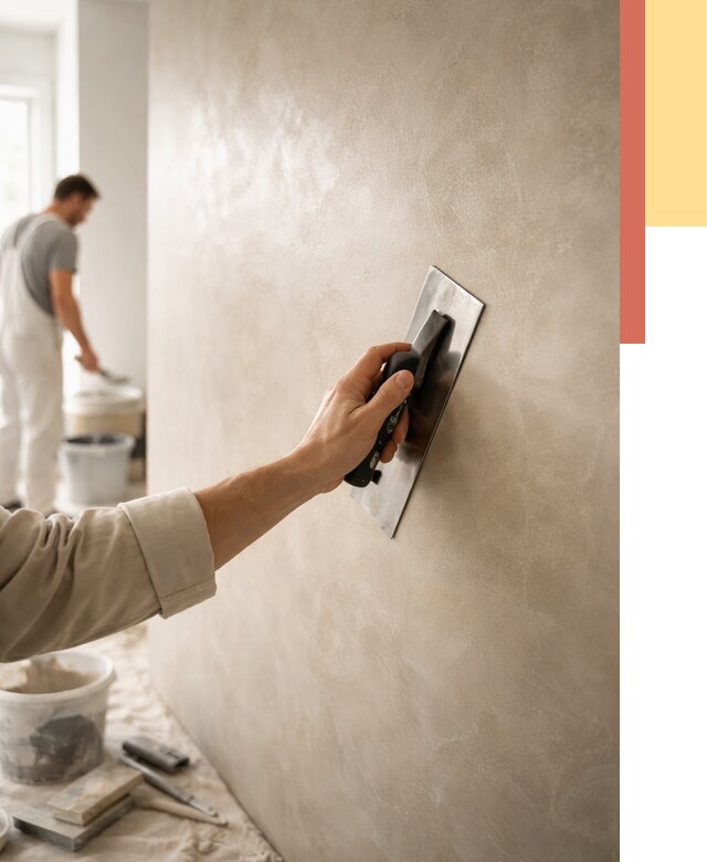 Венецианская штукатурка в Усть-Джегуте от 3543 руб/м² — нанесение стен под ключ | ОТДЕЛОЧНИК-Стд