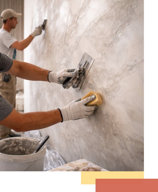 Декоративная штукатурка под мрамор в Усть-Джегуте для стен и потолков