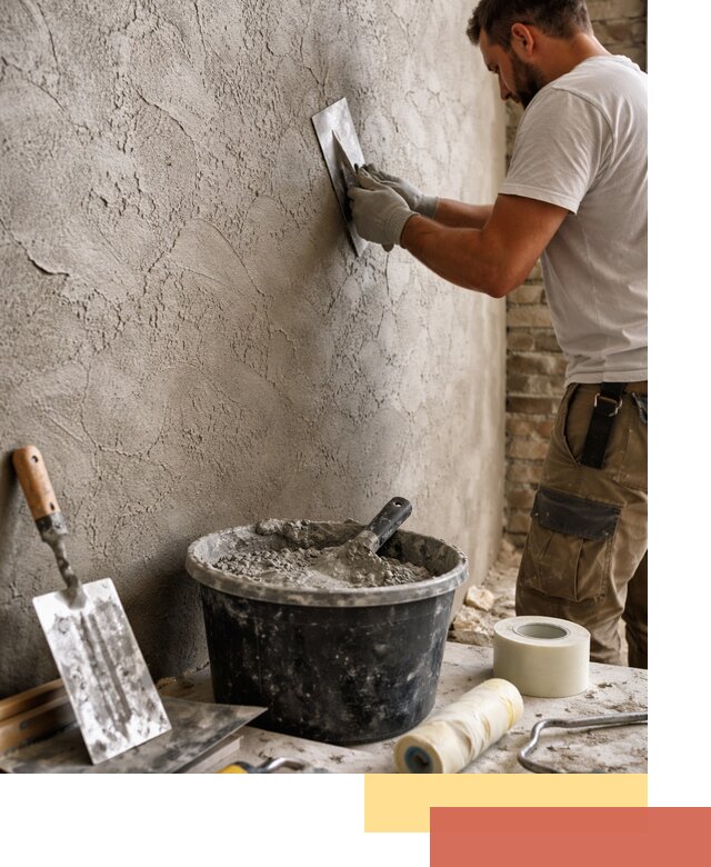 Декоративная штукатурка лофт в Усть-Джегуте — отделка стен и потолков