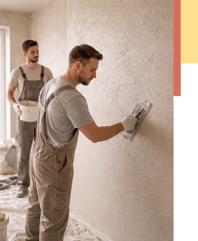 Фактурная штукатурка стен в Усть-Джегуте от 4252 руб./м² — заказать под ключ | ОТДЕЛОЧНИК-Стд