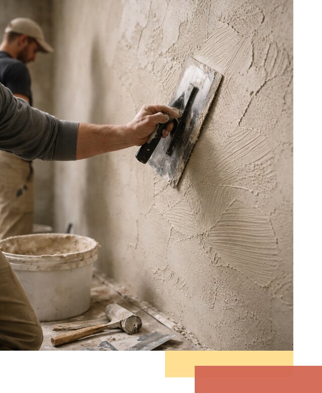 Фактурная штукатурка стен в Усть-Джегуте — монтаж, отделка, реставрация