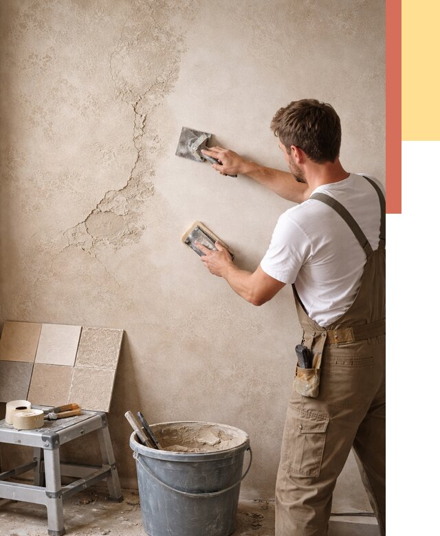 Ремонт декоративной штукатурки в Усть-Джегуте от 4555 руб. под ключ | ОТДЕЛОЧНИК-Стд