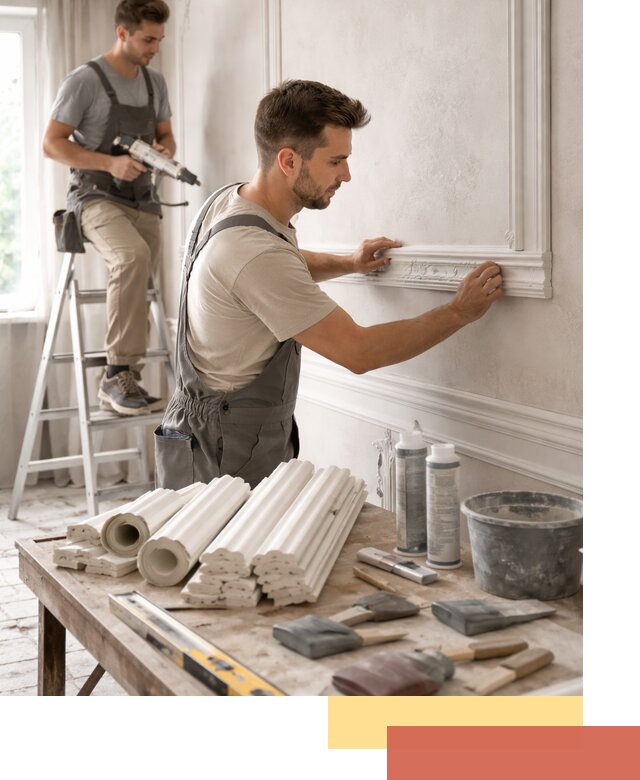 Монтаж лепнины на стены в Усть-Джегуте профессионально и качественно