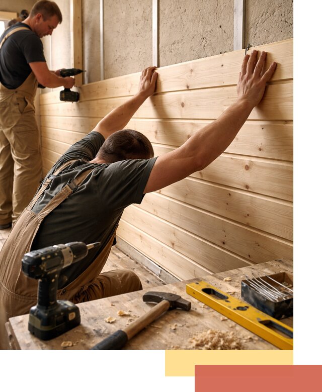 Монтаж деревянной вагонки на стены в Усть-Джегуте быстро и качественно