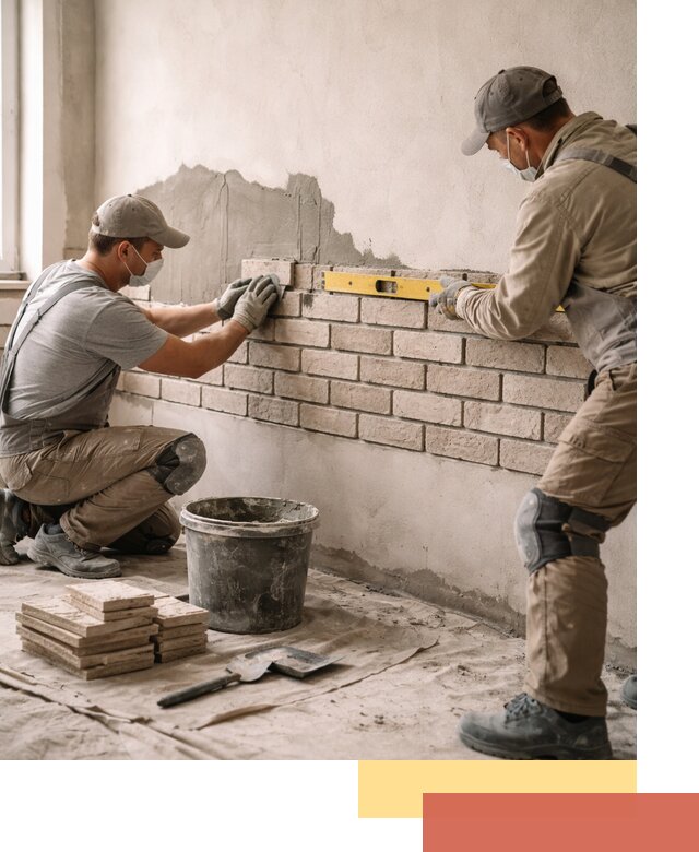 Монтаж декоративного кирпича профессионально в Усть-Джегуте