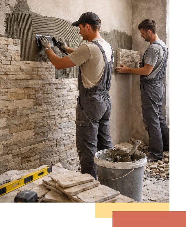 Монтаж искусственного камня в Усть-Джегуте — облицовка стен и фасадов