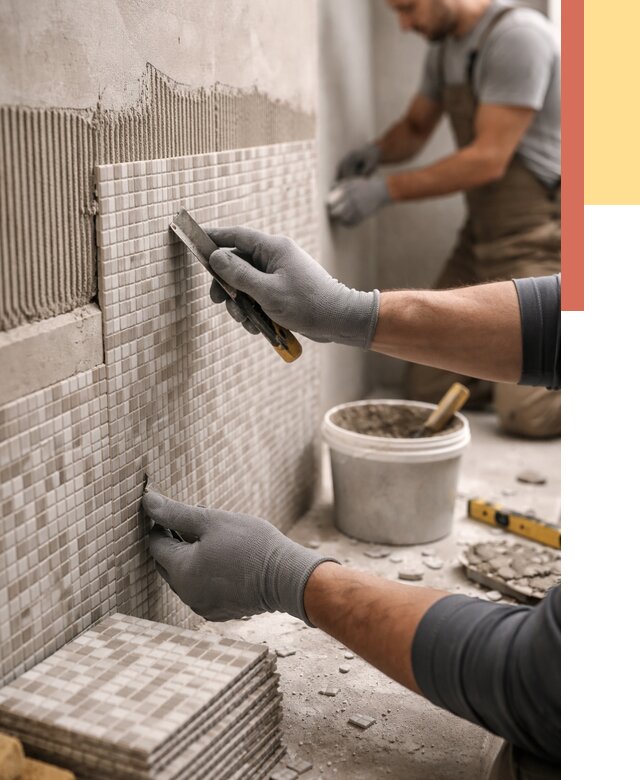 Облицовка стен мозаикой в Усть-Джегуте от 3239 руб/м2 — укладка мозаики на стены | ОТДЕЛОЧНИК-Стд