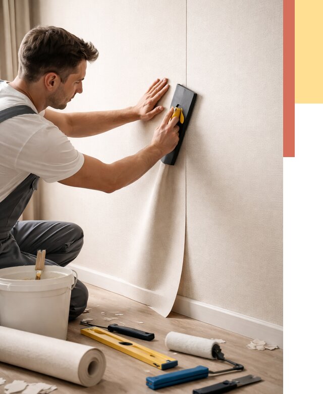 Поклейка виниловых обоев в Усть-Джегуте от 4555 руб. | Быстро и недорого — ОТДЕЛОЧНИК-Стд