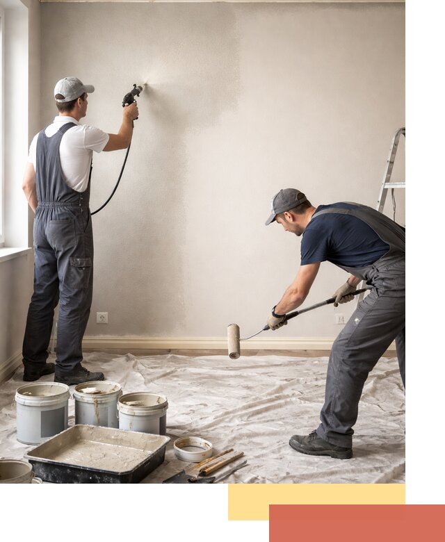 Покраска стен моющейся краской и защита поверхностей в Усть-Джегуте