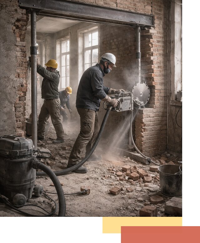 Прорезка проема в стене под дверной или оконный проем в Усть-Джегуте