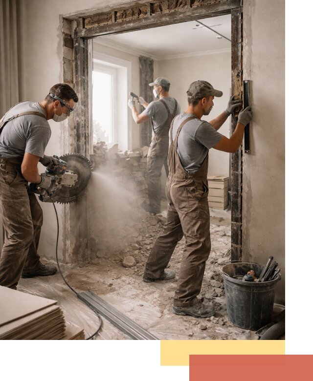 Расширение дверного проема под установку новой двери в Усть-Джегуте