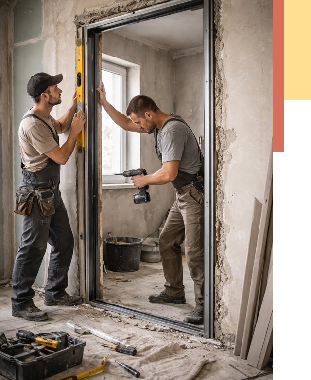 Закладка дверного проема в Усть-Джегуте от 3543 руб. — быстро и недорого | ОТДЕЛОЧНИК-Стд