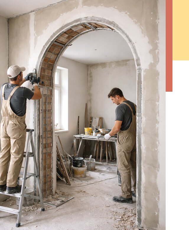 Устройство арочного проема в Усть-Джегуте от 9617 руб. под ключ — быстро и недорого | ОТДЕЛОЧНИК-Стд