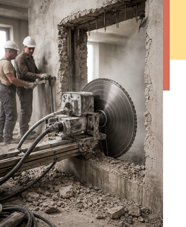 Алмазная резка проемов в Усть-Джегуте от 4555 руб. быстро и недорого | ОТДЕЛОЧНИК-Стд