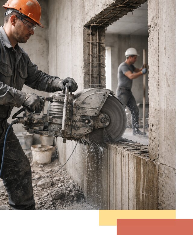 Алмазная резка проемов в Усть-Джегуте быстро и точно