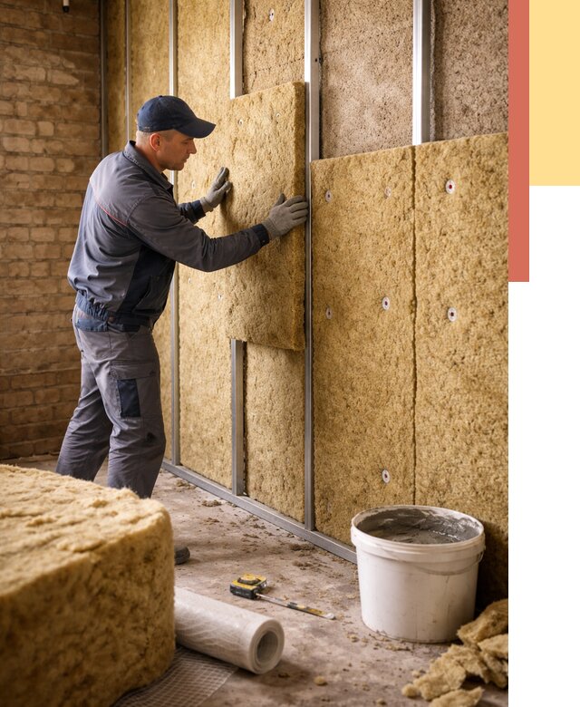 Утепление стен минватой в Усть-Джегуте от 1367 руб./м2 — недорого и быстро | ОТДЕЛОЧНИК-Стд