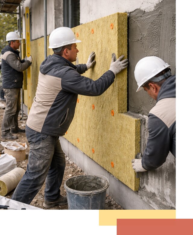 Утепление стен минватой в Усть-Джегуте — тепло и звукоизоляция