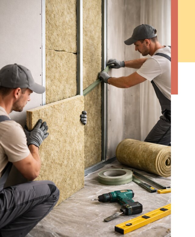 Шумоизоляция стен в Усть-Джегуте под ключ от 1873 руб. | ОТДЕЛОЧНИК-Стд