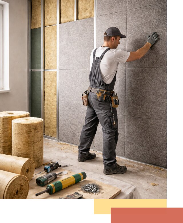 Профессиональная шумоизоляция стен в Усть-Джегуте для квартиры и офиса