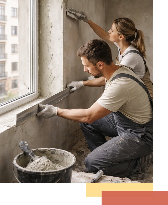 Штукатурка откосов дверей и окон профессионально в Усть-Джегуте