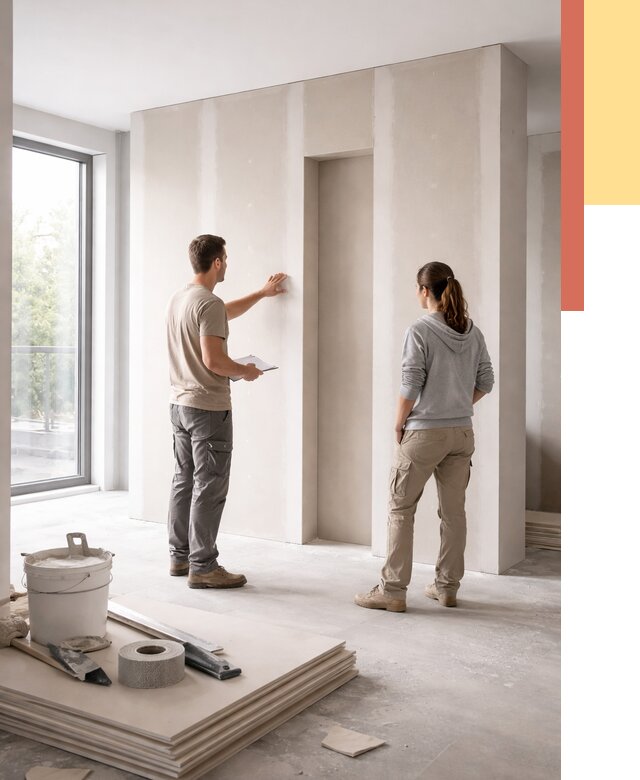 Зонирующая перегородка из гипсокартона в Усть-Джегуте от 2834 руб. под ключ | ОТДЕЛОЧНИК-Стд