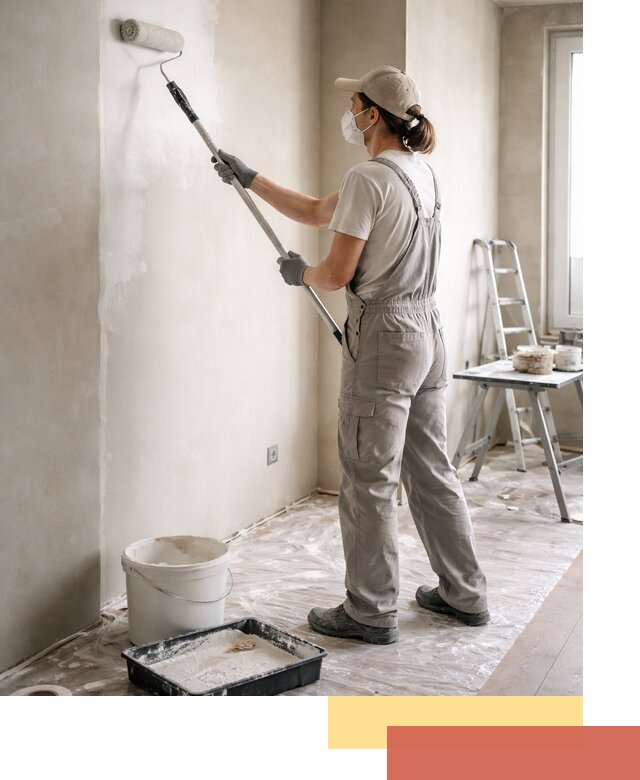 Покраска перегородок из гипсокартона в Усть-Джегуте качественно и недорого