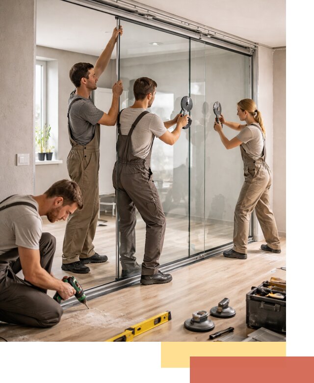 Изготовление стеклянных перегородок на заказ в Усть-Джегуте