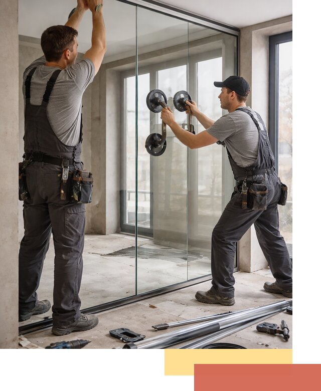 Цельностеклянные перегородки под ключ в Усть-Джегуте