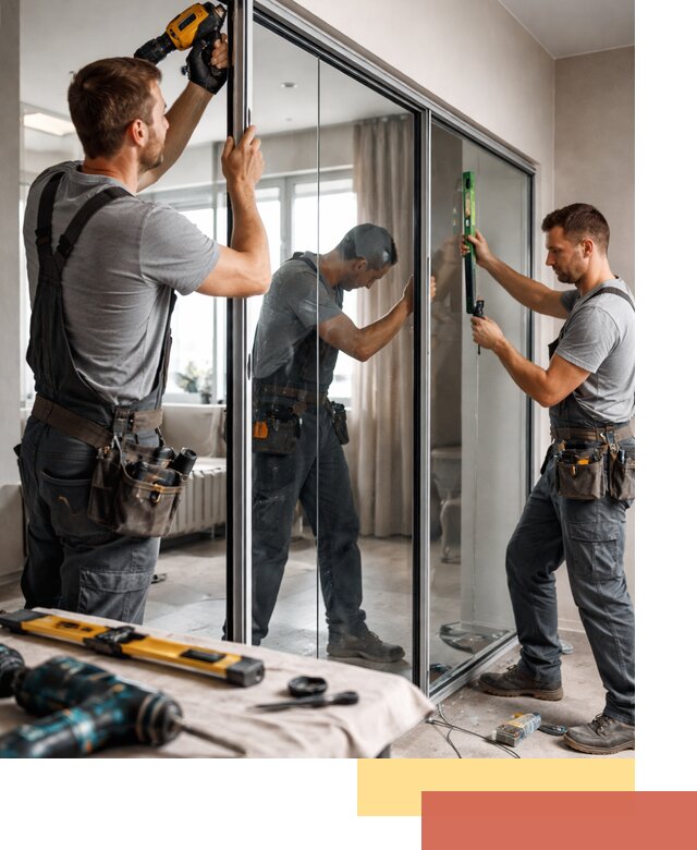 Каркасные стеклянные перегородки под ключ в Усть-Джегуте