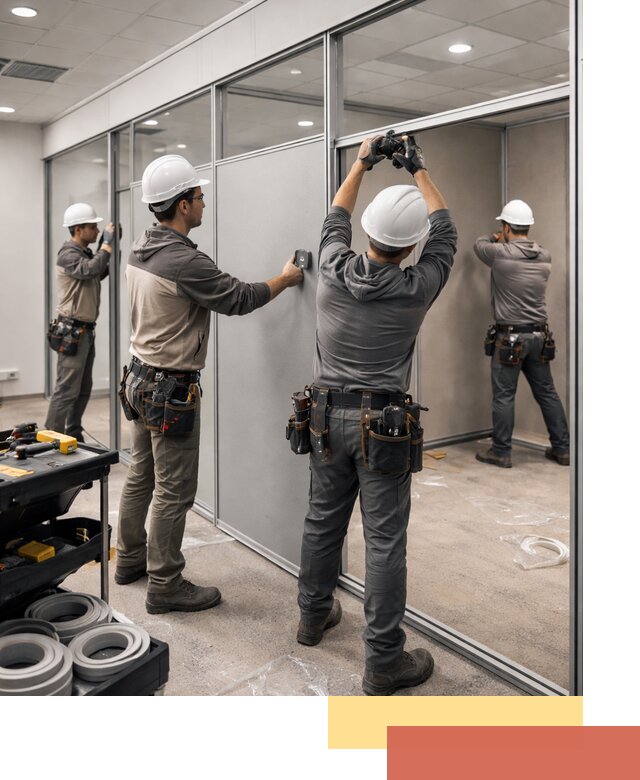 Мобильные офисные перегородки под ключ в Усть-Джегуте