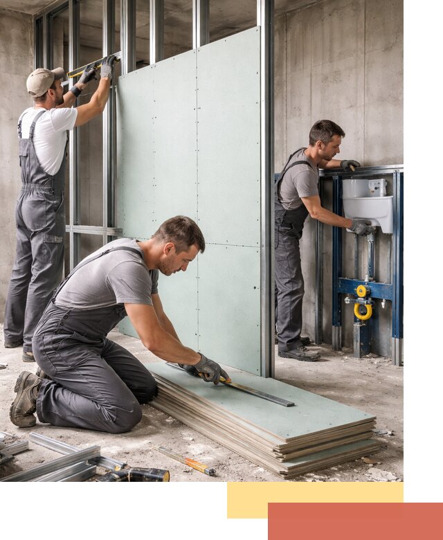 Монтаж и ремонт сантехнических перегородок в Усть-Джегуте