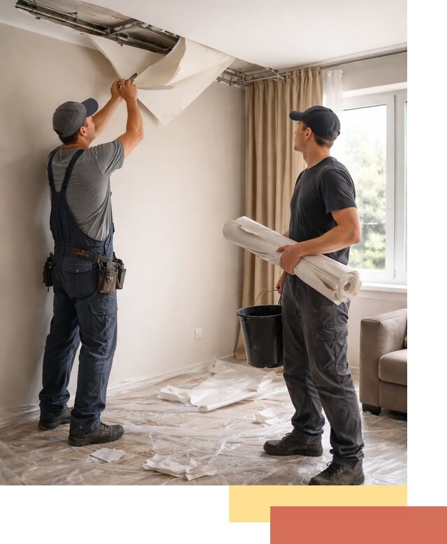 Демонтаж натяжного потолка в Усть-Джегуте быстро и аккуратно