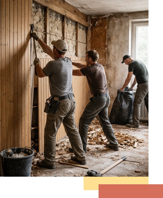 Демонтаж вагонки и вывоз материалов в Усть-Джегуте