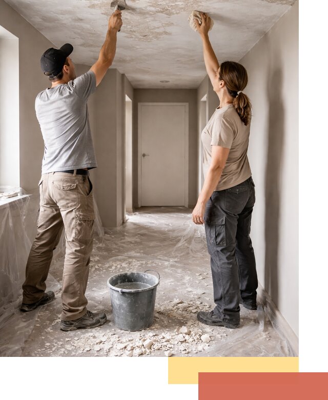 Удаление побелки с потолка в Усть-Джегуте — быстро и аккуратно